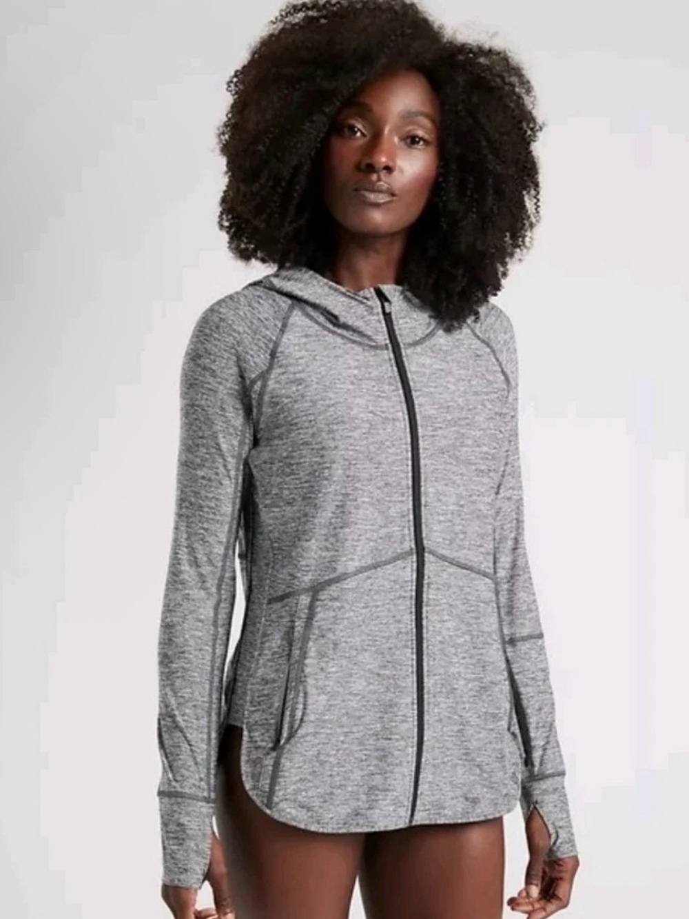 Athleta Heather Baja UPF Jacket- Charcoal Jacket- Size S